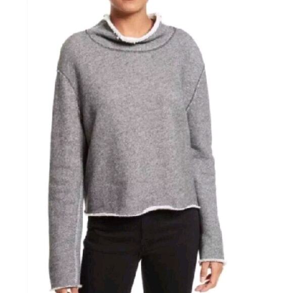 Rag & Bone Madeline terry Cotton Funnel Neck Pullover Sweatshirt XXS A001365 - Picture 1 of 8